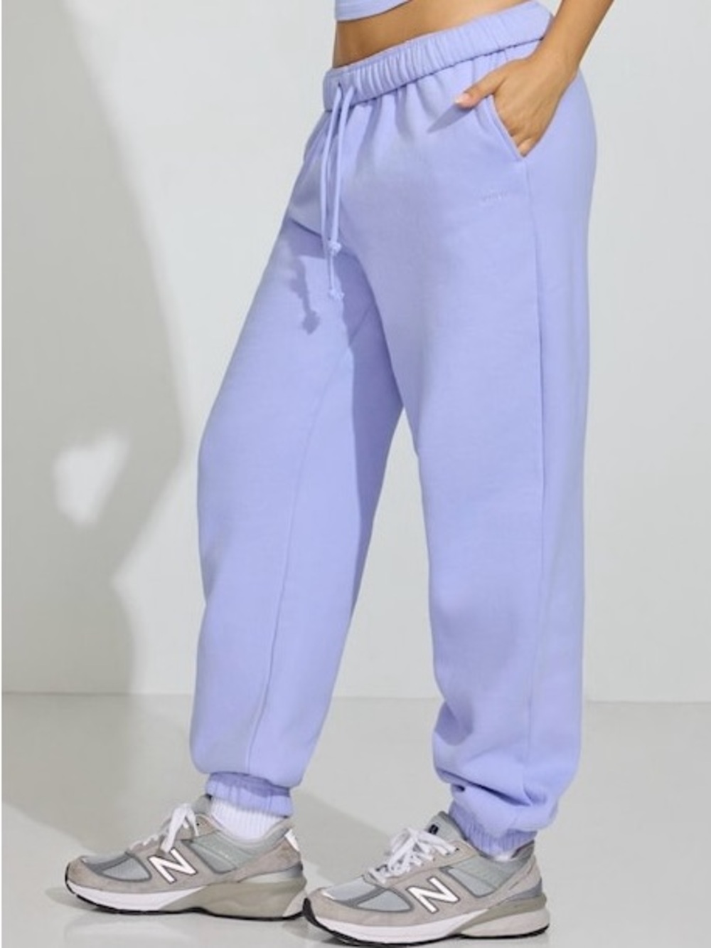 Women’s Lavender Jogger Pants - Casual Drawstring Sweatpants